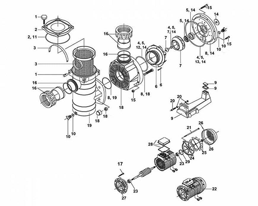 HCP55, HCP75, HCP100 & HCP125 Commercial Pumps