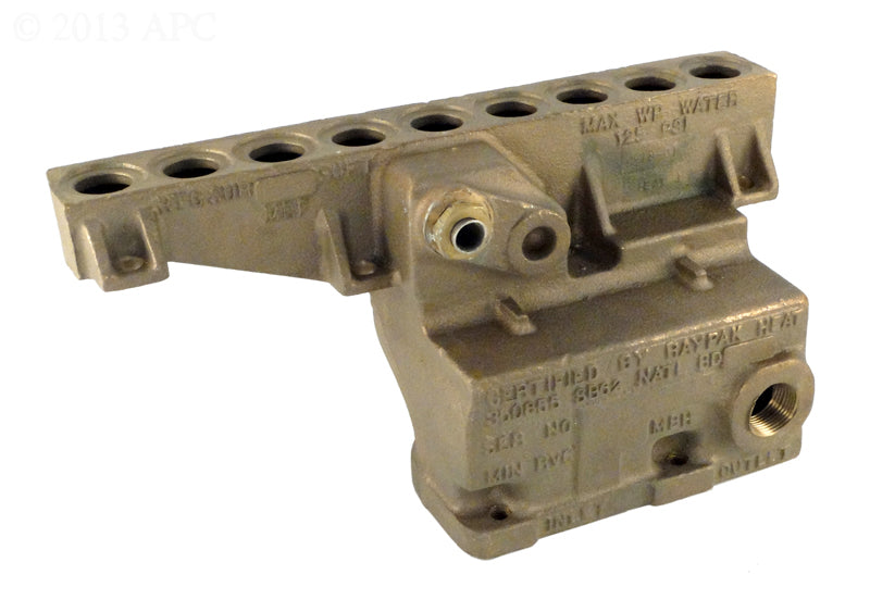 RAYPAK BRASS IN/OUT HEAD
