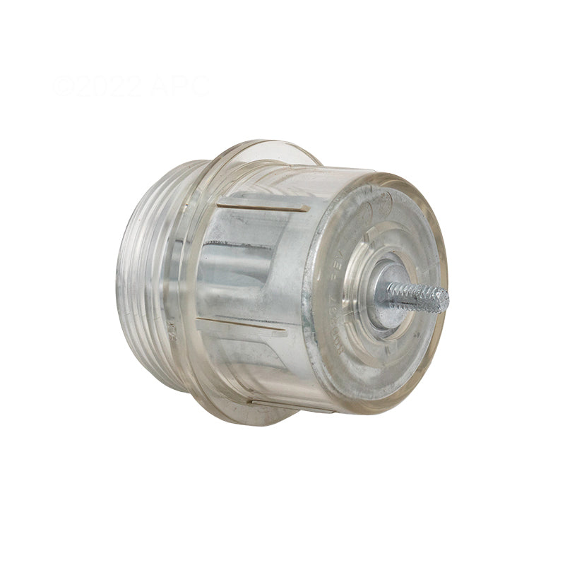 The Raypak ProTek Shield Assembly 399K BTU (017960F) is a clear plastic cylinder with a threaded metal rod for use in Raypak systems, enhancing pool heater corrosion protection. Brand: Raypak.