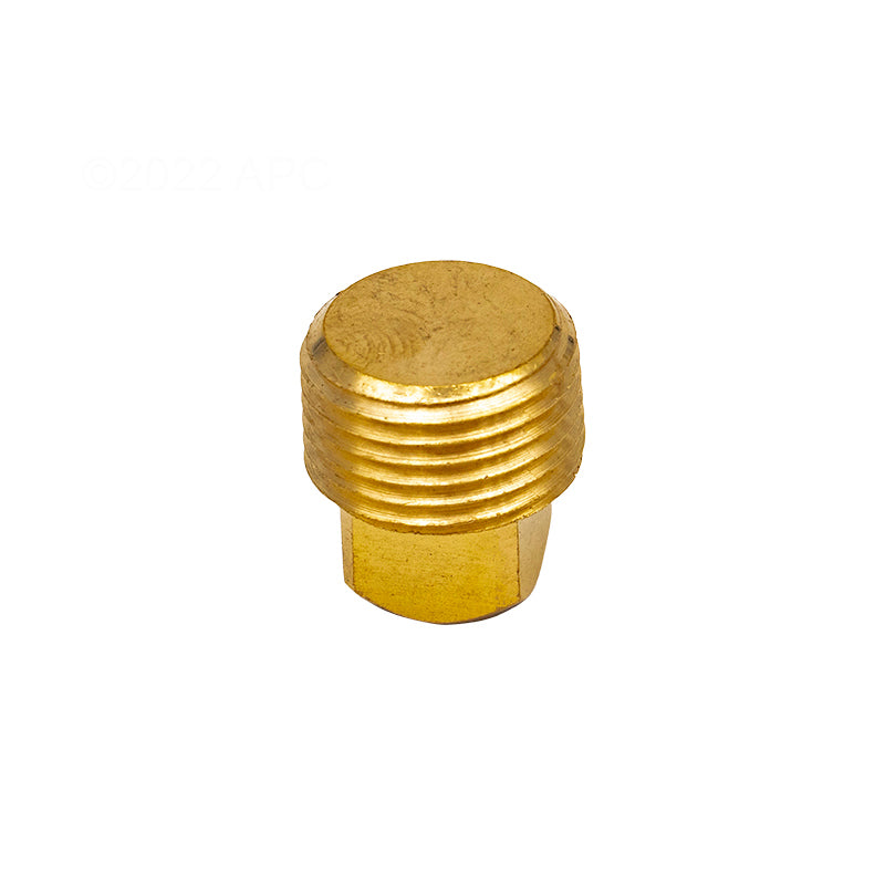 3/8" MPT BRASS SQUARE HEAD PLUG