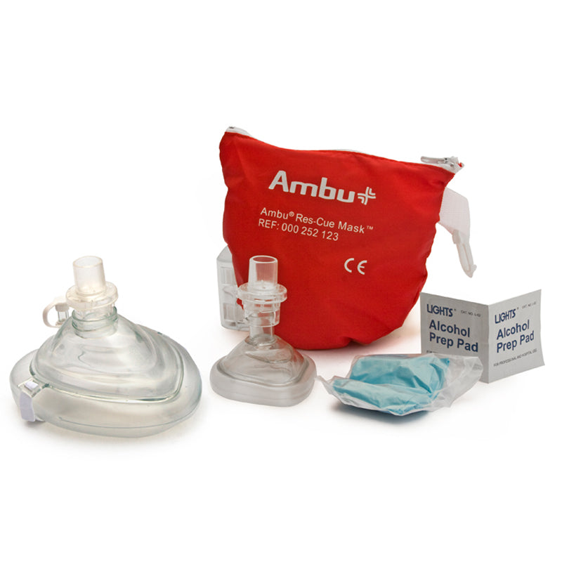 CPR MASK W/O2 INLET&HEAD STRAP