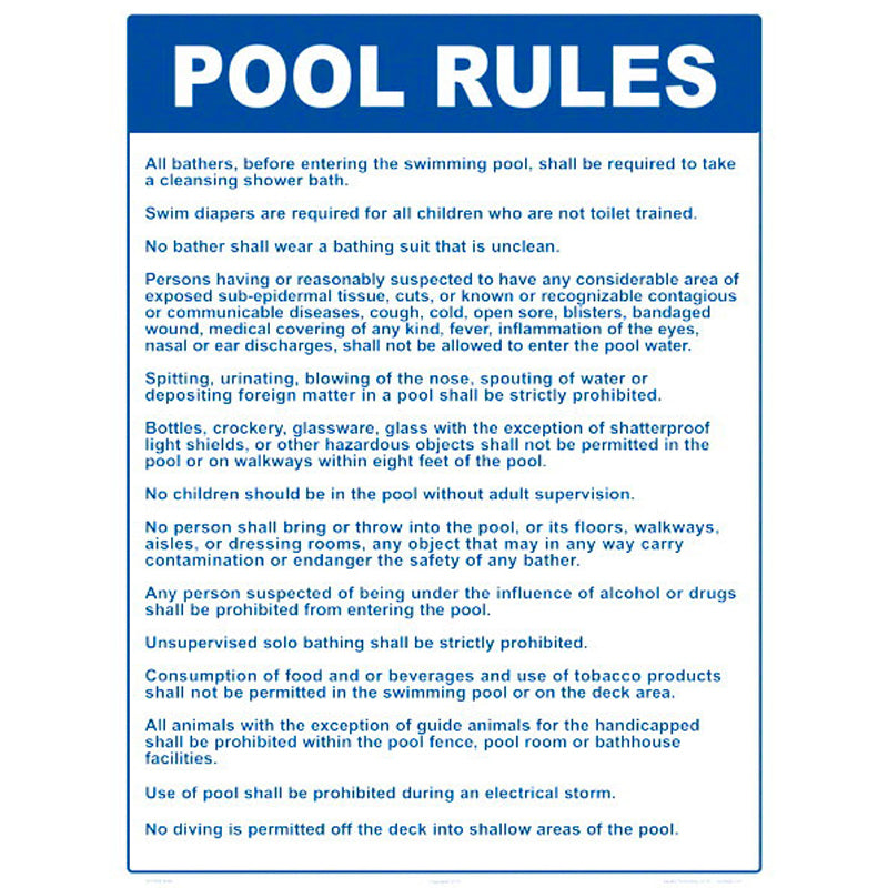 POOL RULES (MA)