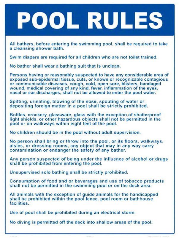 POOL RULES (MA)
