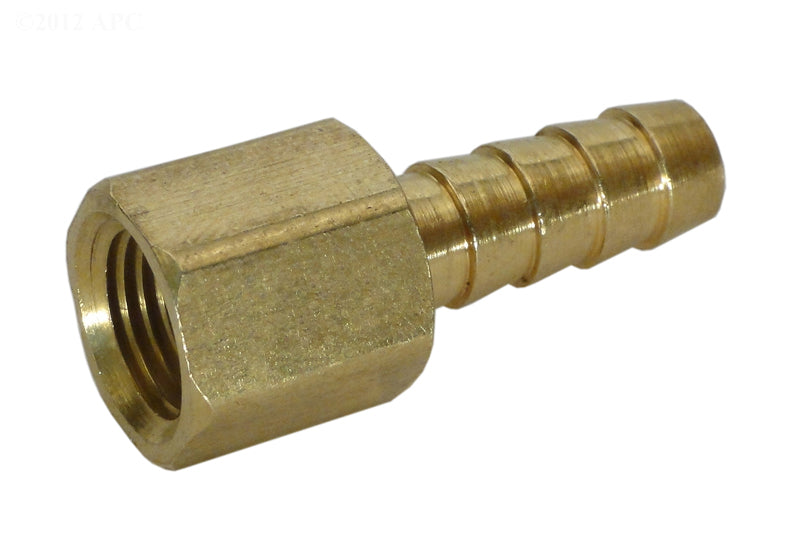 .25" BARB HOSE X 1/8" FPT BRASS FITTING