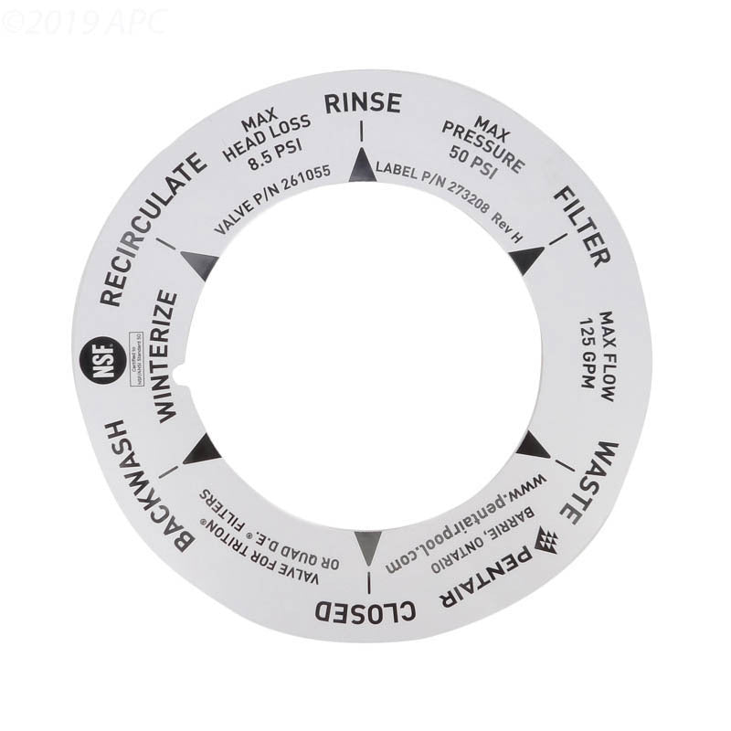 LABEL FOR 2" MULTIPORT VALVE