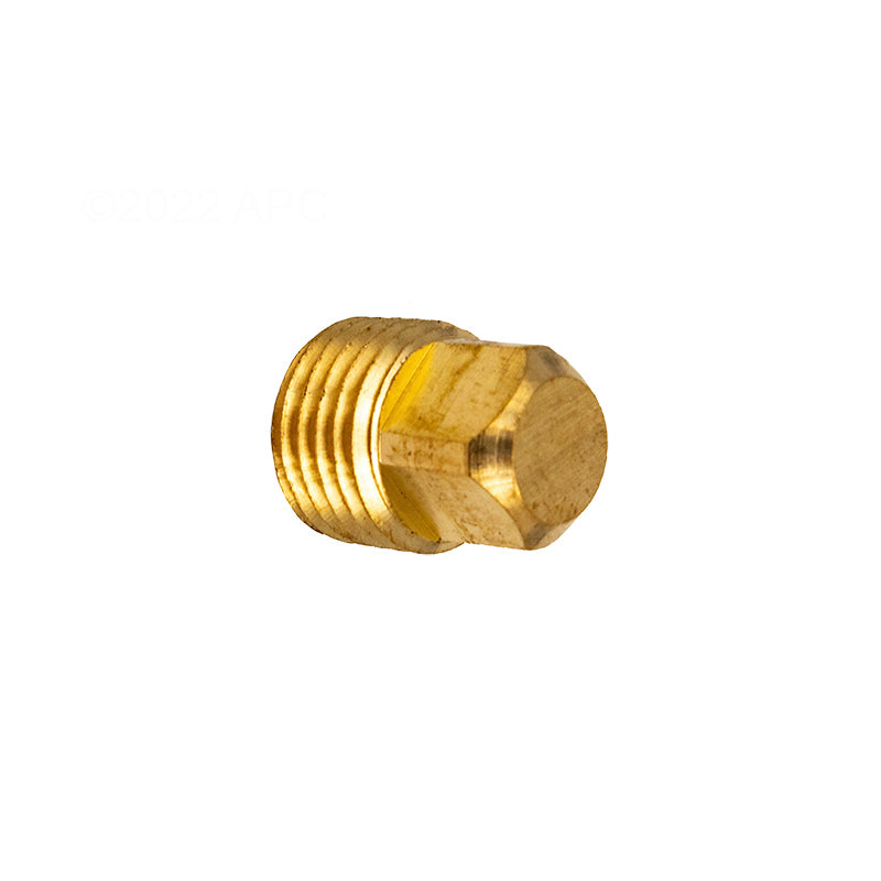 .25" MPT BRASS SQUARE HEAD PLUG
