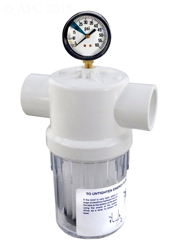 ENERGY FILTER WITH GAUGE