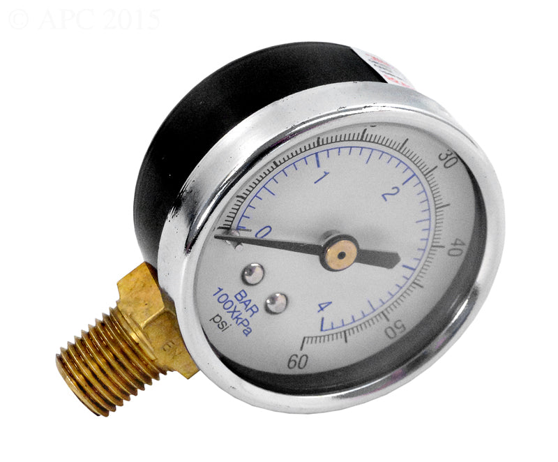 PRESSURE GAUGE, 0-60 PSI