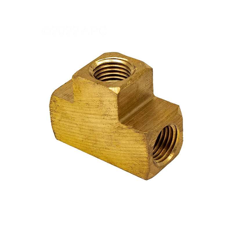 .25" FPT BRASS TEE