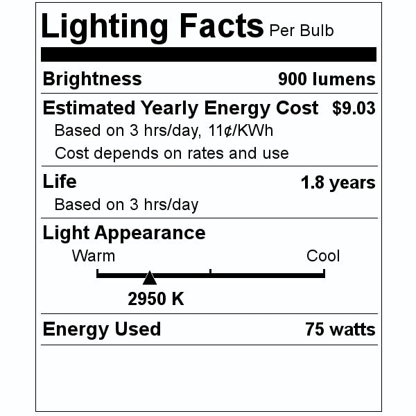GE Halogen Incandescent Light Bulb | 41629