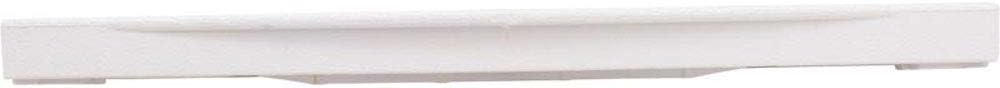The CMP 17-1/4" Plastic Swan Ladder Tread (25562-000-000) by CMP is a rectangular white foam-like tray with slightly raised edges, resembling a replacement pool ladder step when viewed from the side.