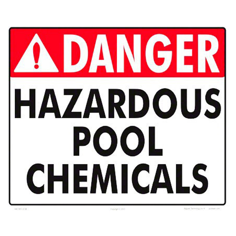 DANGER HAZARDOUS CHEMICAL SIGN