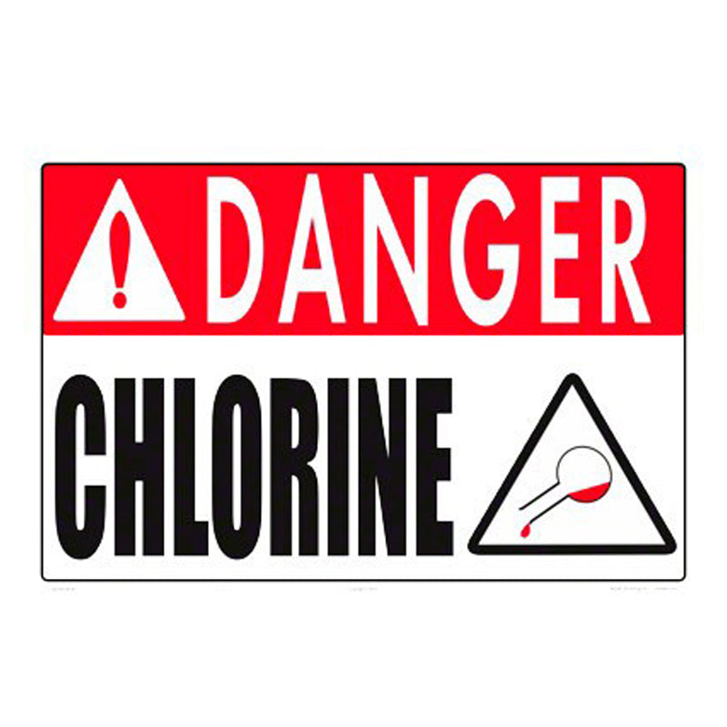 DANGER CHLORINE SIGN