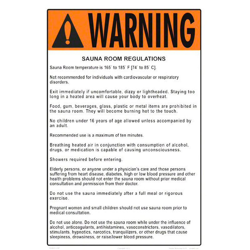 SAUNA RULES