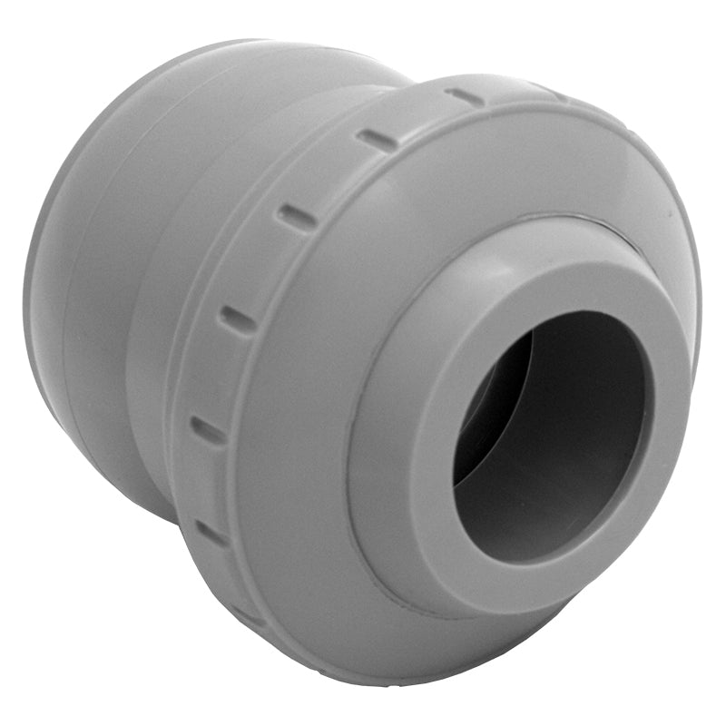 DIRECTIONAL EYEBALL FITTING, 3 PC 2" KNOCK-IN WITH 1" ORIFICE DARK GRAY