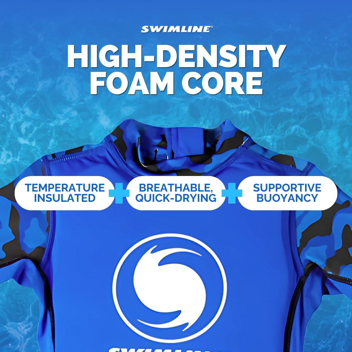 Swimline Small Lycra Floating Swim Trainer, Blue | 9892B