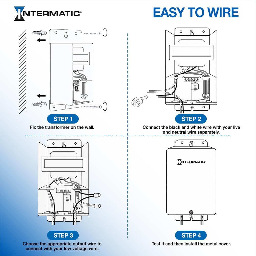 Intermatic Pool Light 100W 12V Safety Transformer, Beige | PX100