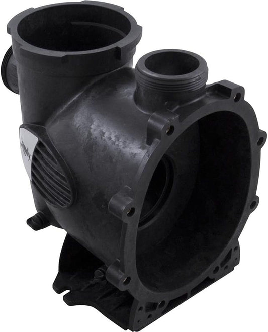 The Jandy PHPF/PHPM Pump Body Replacement Kit (R0448700) features a black plastic housing with threaded openings and a mounting base, designed for use with Jandy PlusHP Series or Stealth pumps in plumbing or mechanical systems.