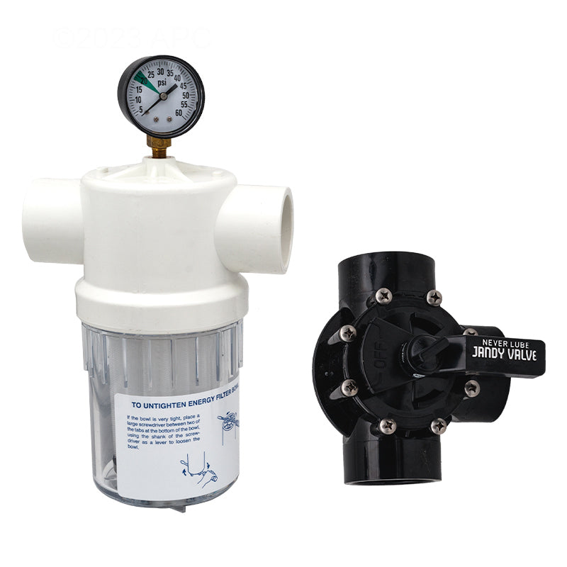 ENERGY FILTER WITH GAUGE AND