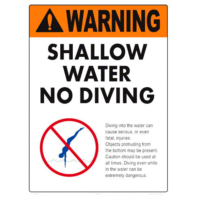 NO DIVING SIGN