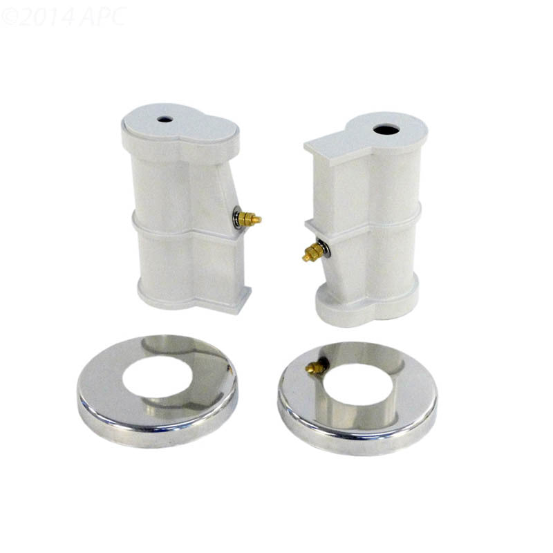 PLASTIC ANCHOR KIT W/ESCUTCHEONS WHITE