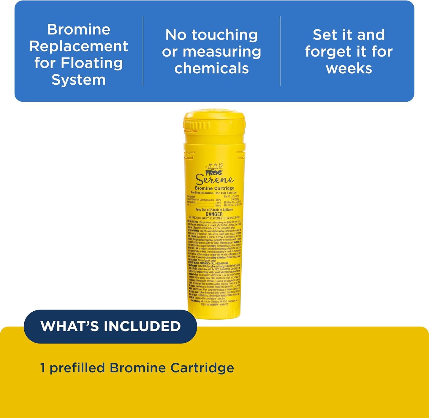 FROG Serene@ Bromine Cartridge Replacement | 01-14-3824