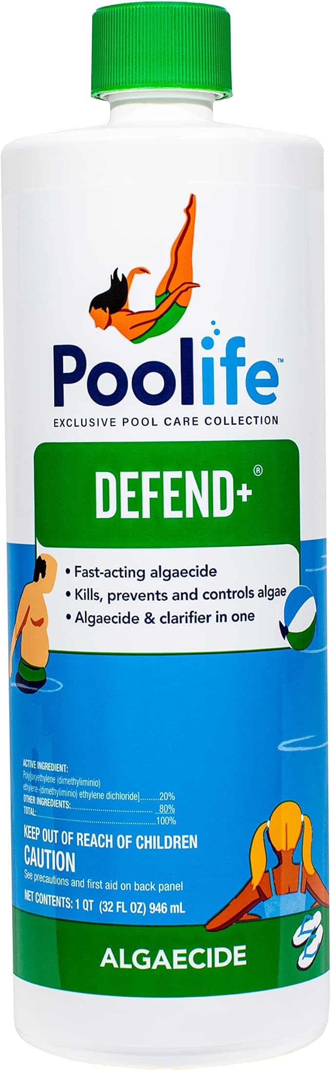 Poolife Defend+ Algaecide 1 qt / 32 oz|62076