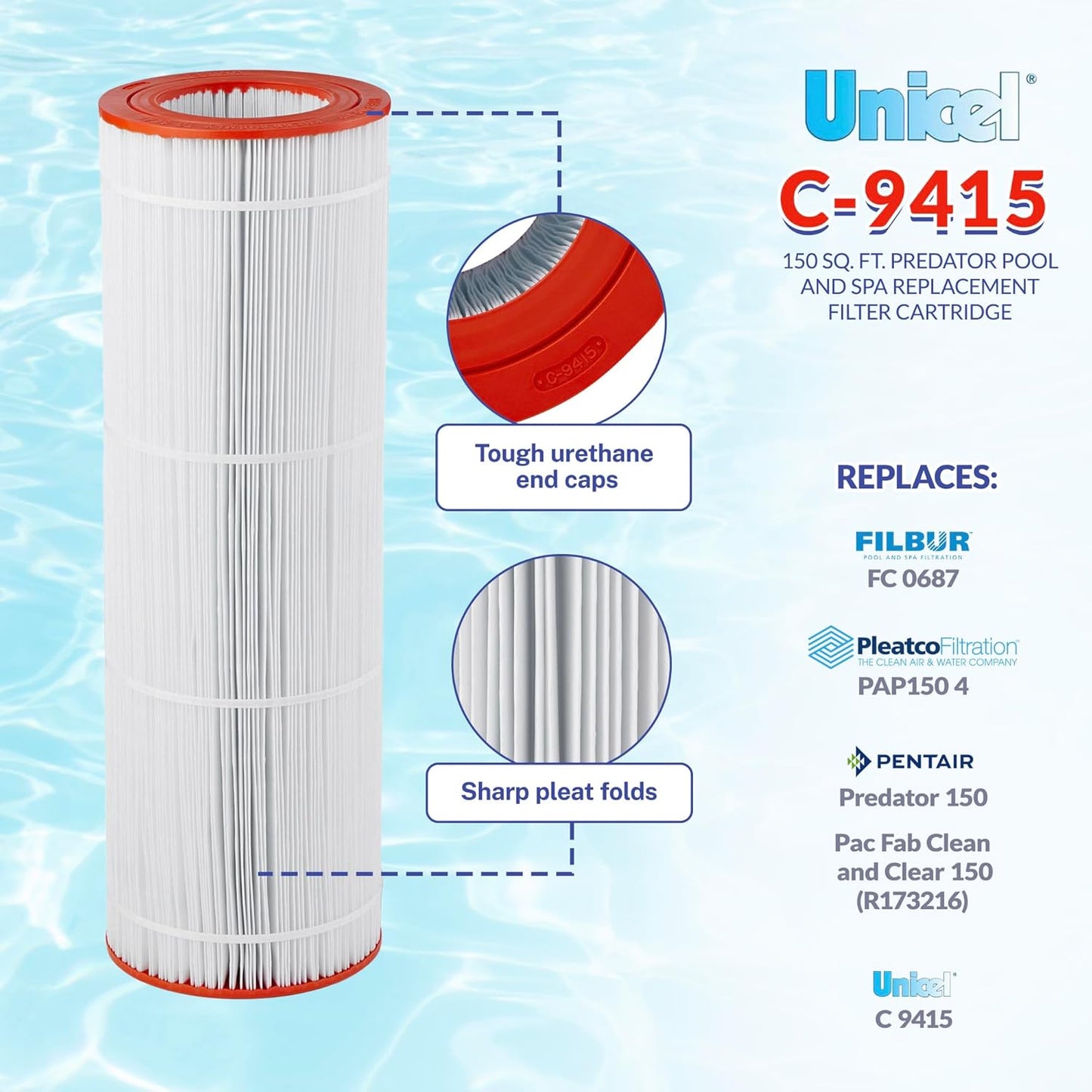 Unicel Replacement Filter Cartridge 150 sf Predator | C-9415