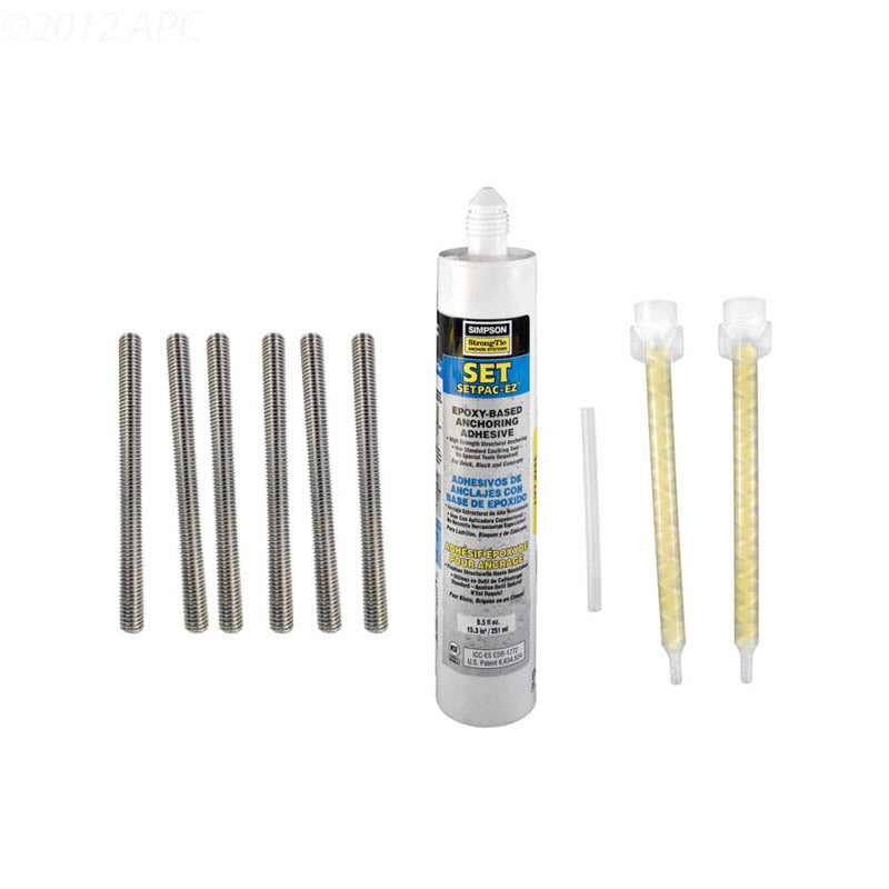 EPOXY KIT W/(6) 1/2 BOLTS