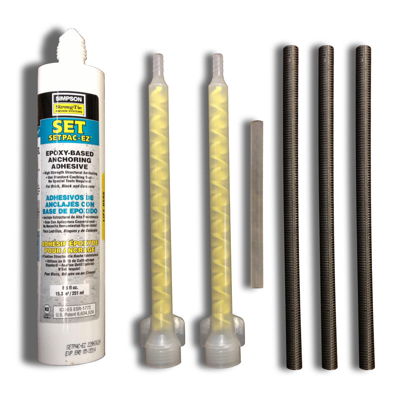 EPOXY KIT W/(3) 5/8 BOLTS