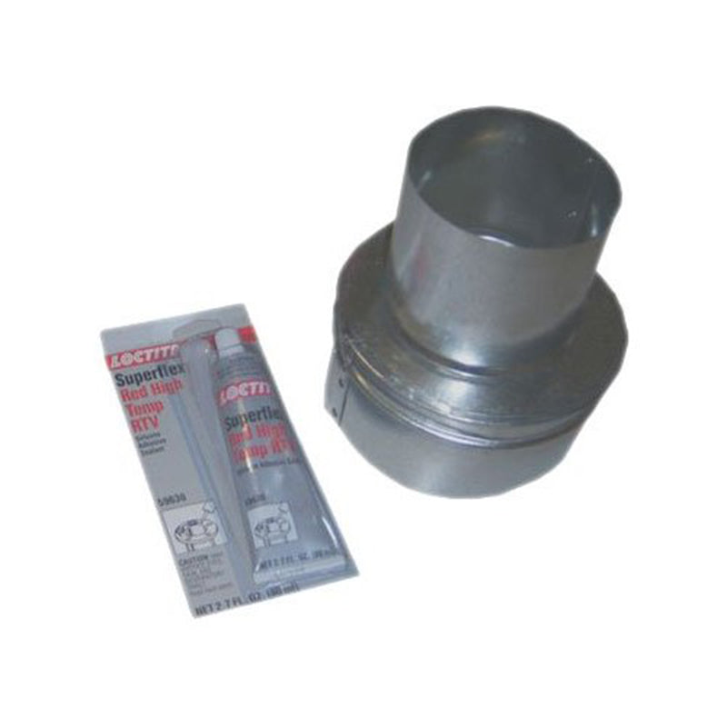 4" X 6" METAL FLUE COLLAR