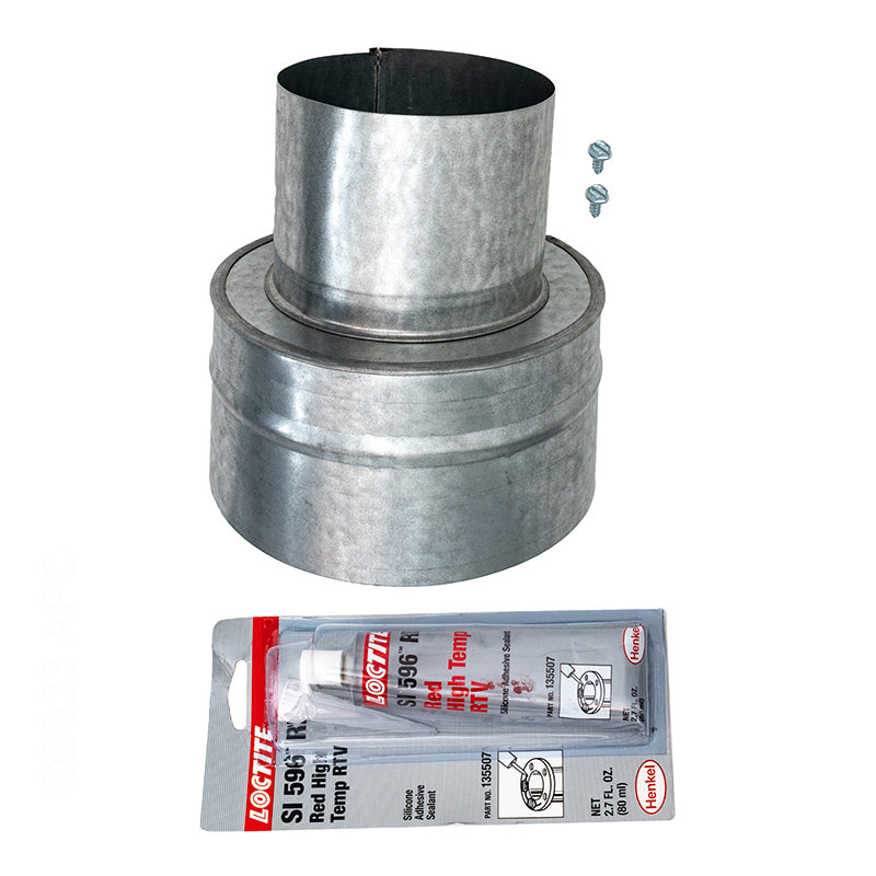 4" X 6" METAL FLUE COLLAR