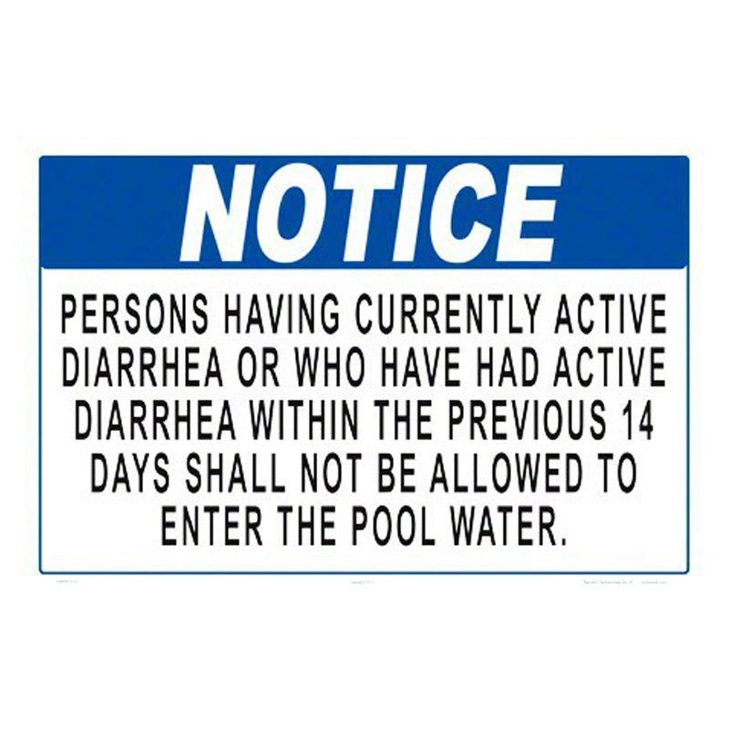 12X18 PLASTIC SIGN PERSONS W/