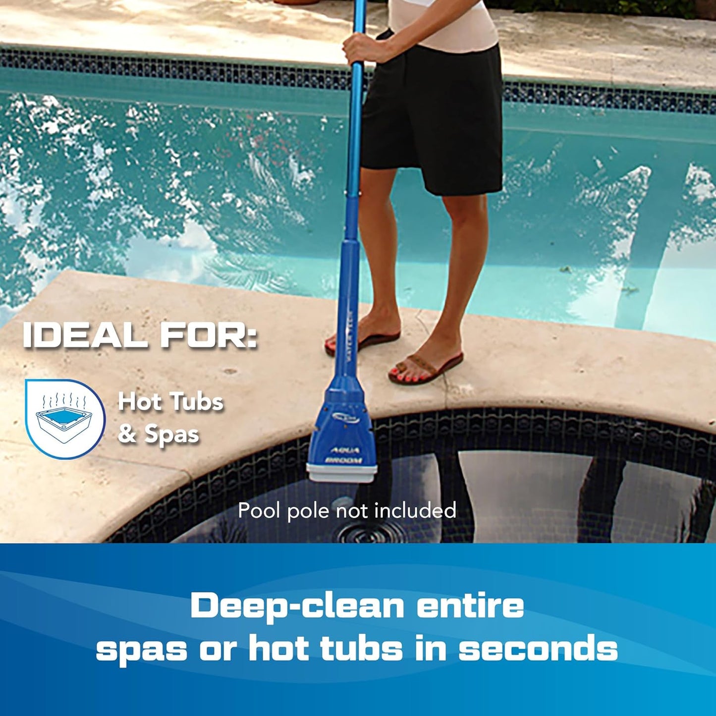 Water Tech Pool Blaster Aqua Broom Battery Operated Pool Cleaner | 10000AB