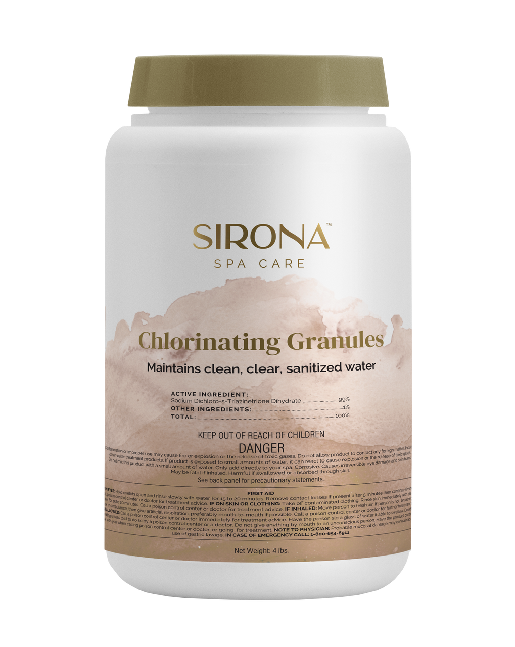Sirona Chlorinating Granules, 4 lb / 64 oz