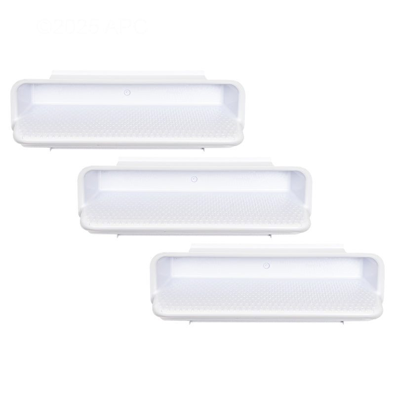 ABS LADDER STEPS SET OF 3 WHITE