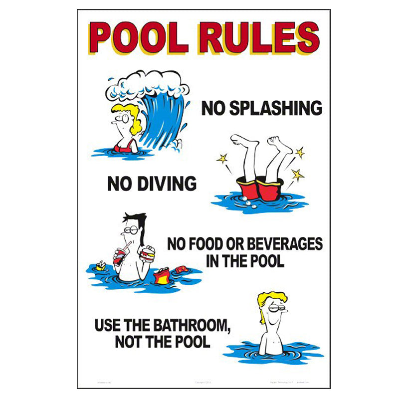 POOL RULES SIGN