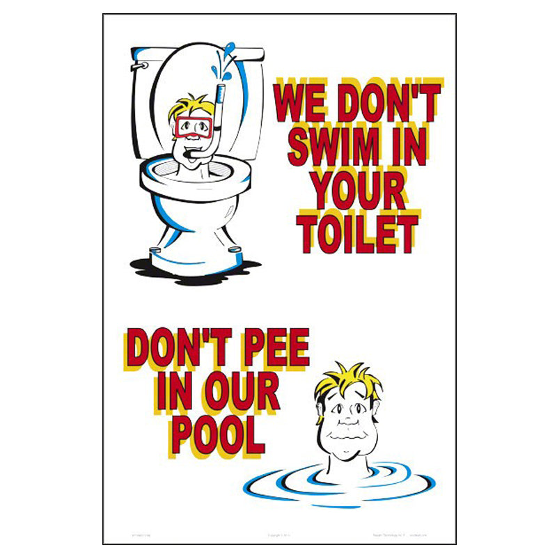 DON'T PEE SIGN
