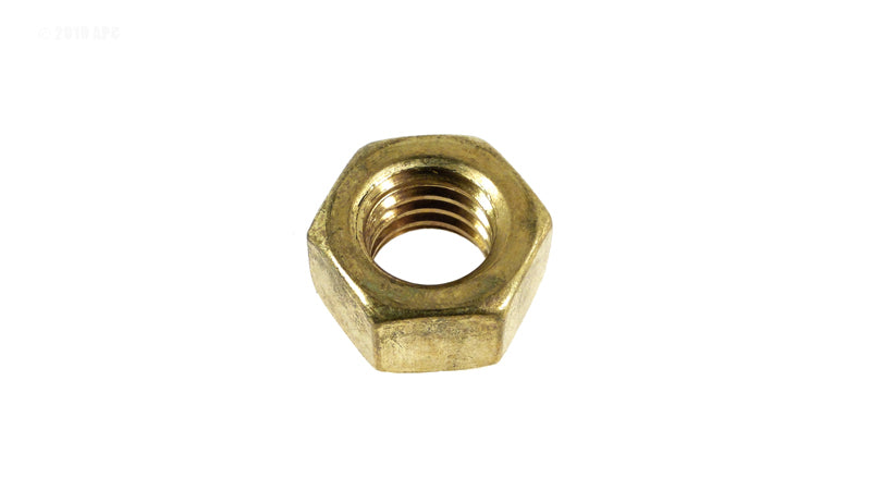 NUT, BRASS 3/8-16 HEX