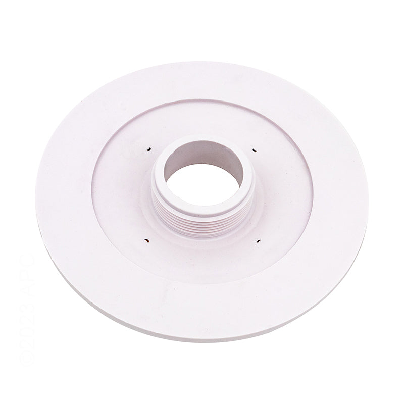 6" BULKHEAD 1.5" MPT WHITE