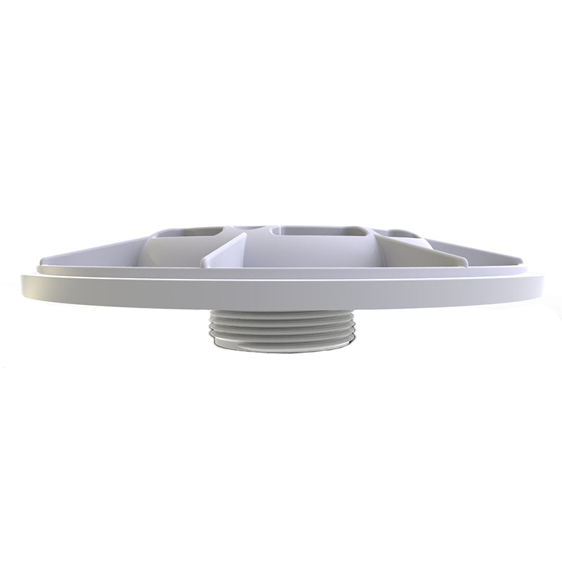 WHITE 6" BULKHEAD EXTENDED W/