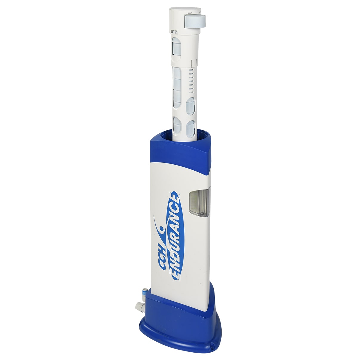 The CCH Endurance Commercial Cal Hypo Tablet Feeder (73100) is displayed vertically against a clean white background.