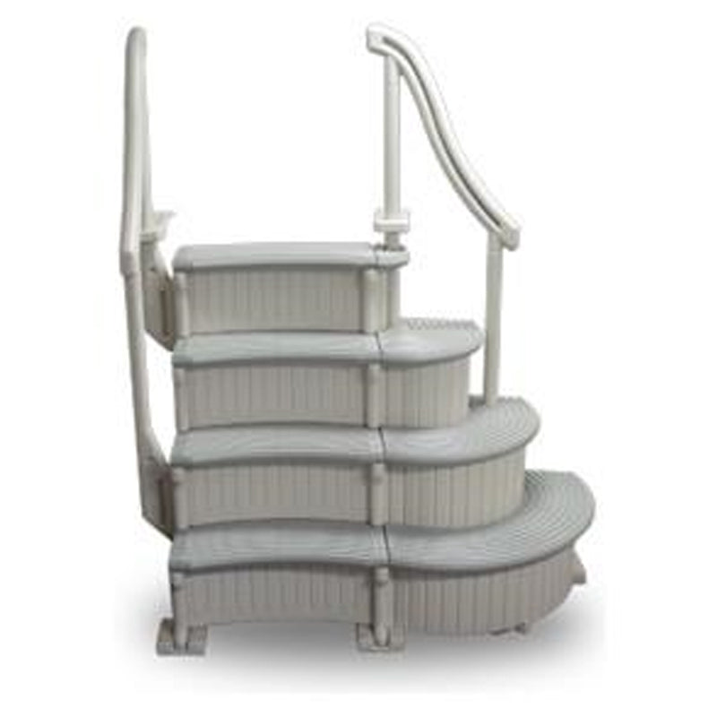 Confer Curve Corner Step Add-On for CCXAG/CCZIG Base Steps, Warm Gray | CCX-ADD
