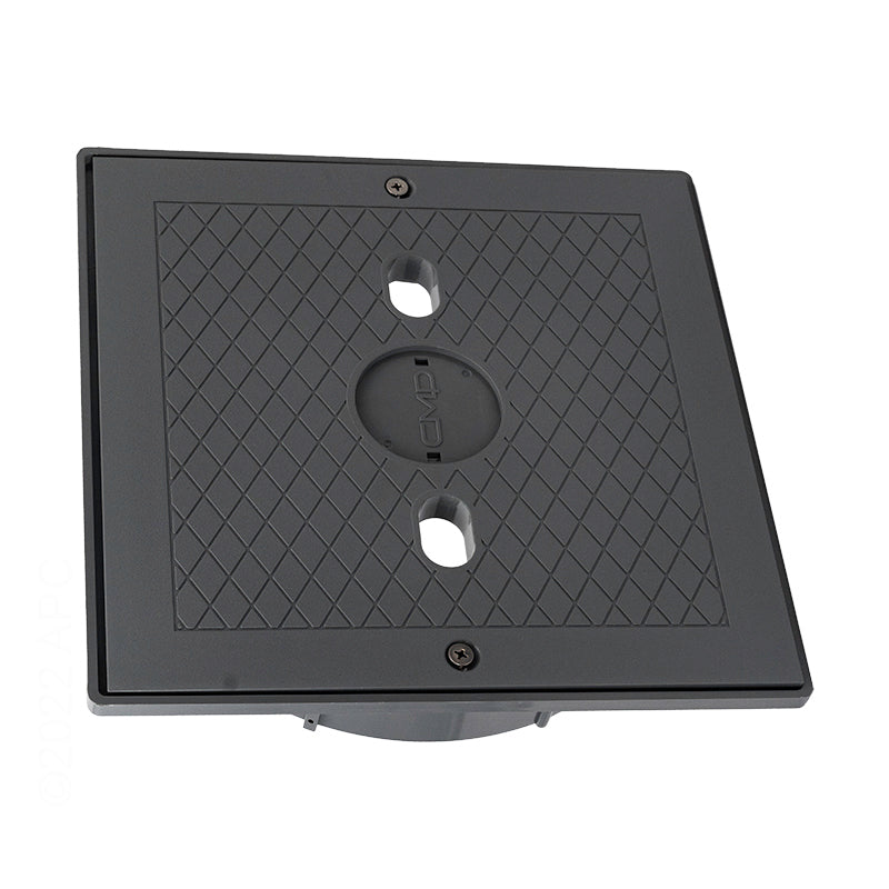 SQUARE SKIMMER COLLAR & LID ASSEMBLY, GRAY