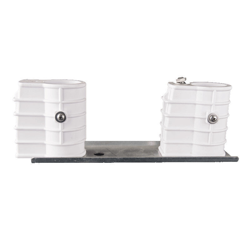 8" PLATE W/2 4" ANCHOR SOCKETS