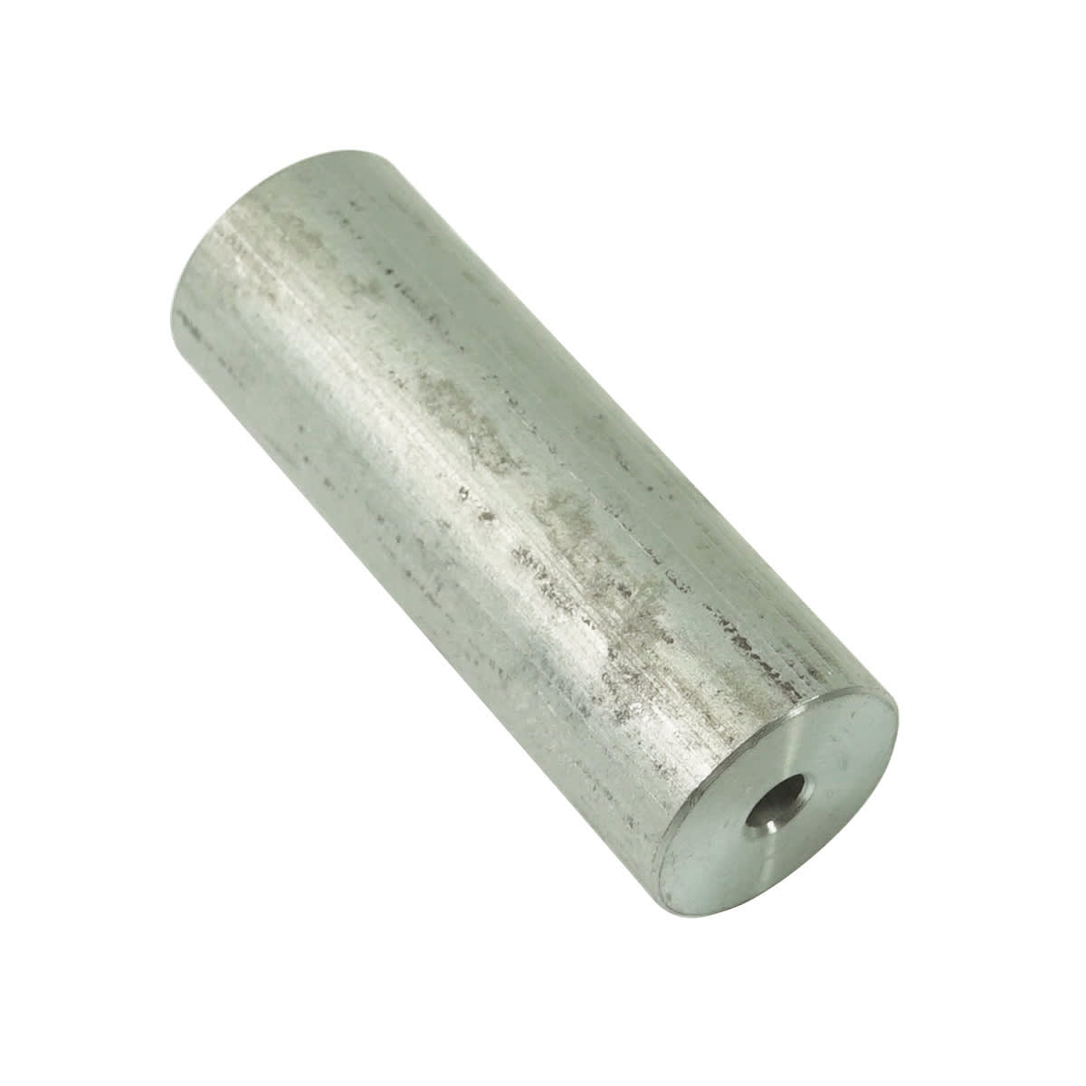 The CMP Replacement Zinc Element for Compact Pool Defender Inline Zinc Anode (25810-400-950) is a cylindrical metal rod featuring a small hole on one flat end, shown against a white background.