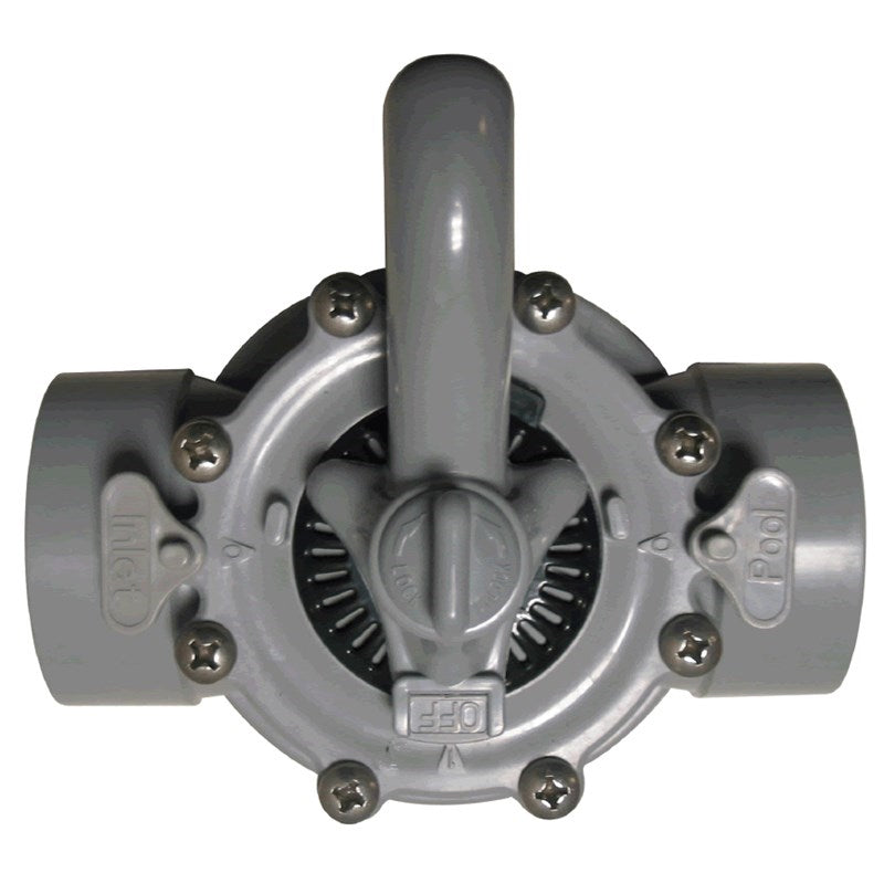 Diverter Valve, 1.5Sx2Sp, 2 Way, Dark Gray