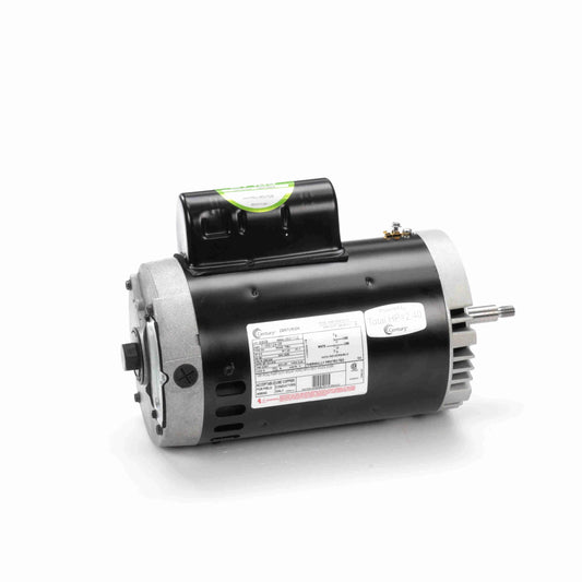 Century 2 HP Motor Perm Split Cap C-Face 3450 rpm 208-230V 10.4-9.6A Sv 1.23 Thread Shaft Odp C 14.15" E-Plus  56J | B809