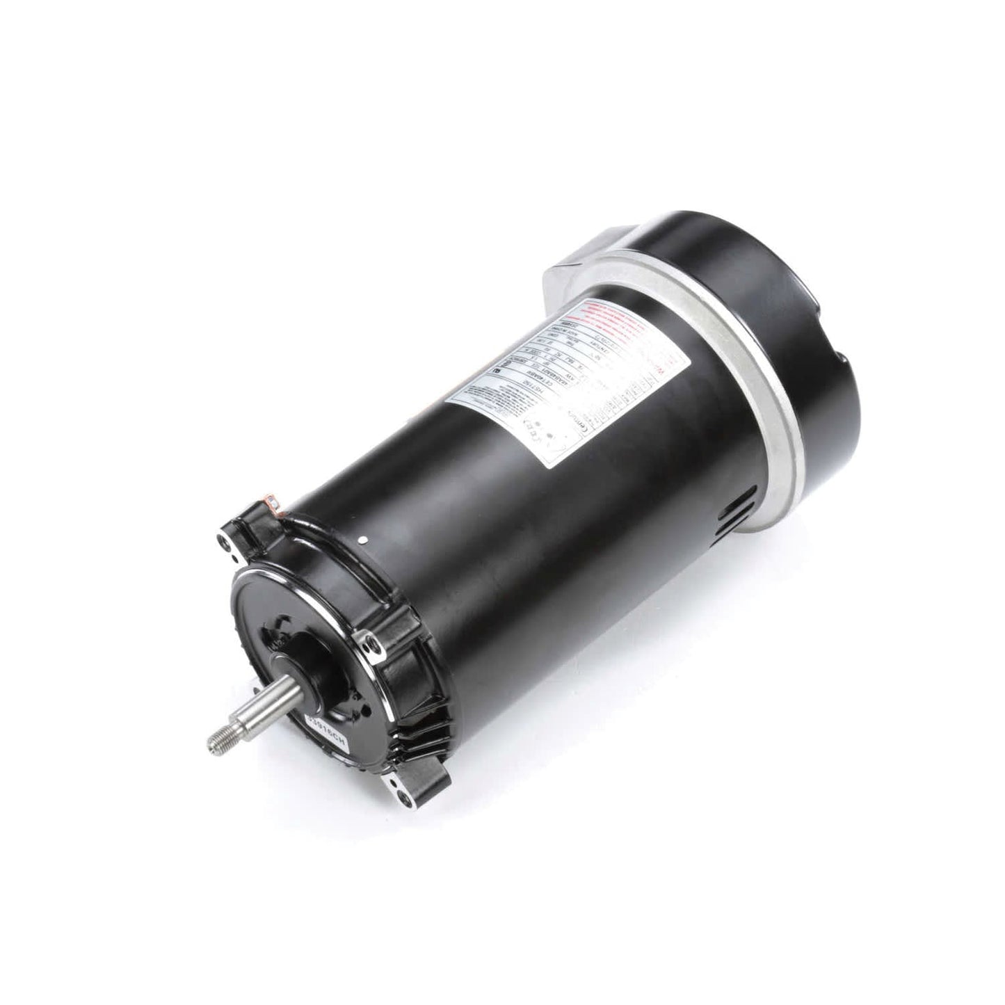 A black Century Centurion Pro Pool Pump Motor, 1.50 THP 56J (HST150), with Triple Seal protection, threaded shaft, and silver mounting flange is shown on a white background.
