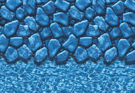 GLI 30' Round Boulder/RiverRock Overlap AG Liner 48"-52" Wall | 05-0030RD-BLD-OL-4852